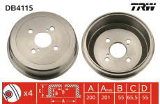 Brzdový buben TRW DB4115