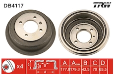 Brzdový buben TRW DB4117