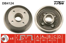 Brzdový buben TRW DB4124