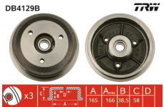 Brzdový buben TRW DB4129B