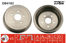Brzdový buben TRW DB4182