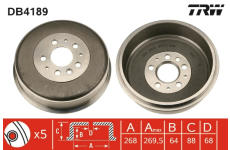 Brzdový buben TRW DB4189