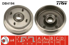 Brzdový buben TRW DB4194