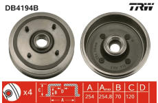 Brzdový buben TRW DB4194B
