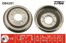 Brzdový buben TRW DB4201