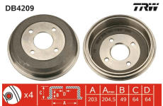Brzdový buben TRW DB4209
