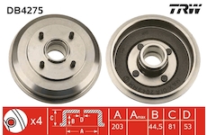 Brzdový buben TRW DB4275