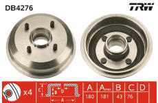 Brzdový buben TRW DB4276