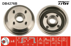 Brzdový buben TRW DB4276B