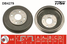 Brzdový buben TRW DB4279