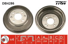 Brzdový buben TRW DB4286