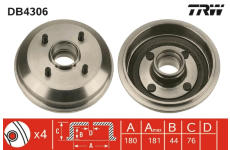 Brzdový buben TRW DB4306
