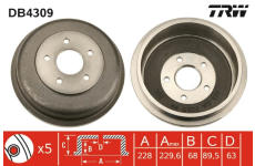 Brzdový buben TRW DB4309