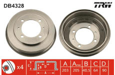 Brzdový buben TRW DB4328