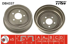 Brzdový bubon TRW DB4337