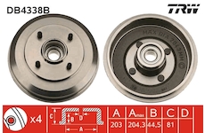 Brzdový buben TRW DB4338B