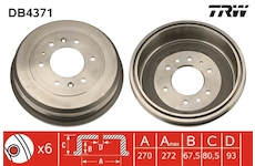 Brzdový buben TRW DB4371