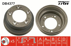 Brzdový buben TRW DB4377
