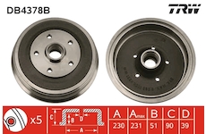 Brzdový buben TRW DB4378B