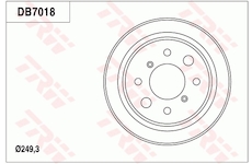 Brzdový buben TRW DB7018