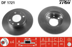 Brzdový kotúč TRW DF1721