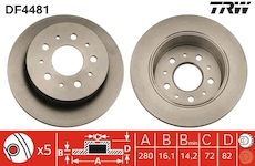 Brzdový kotouč TRW DF4481