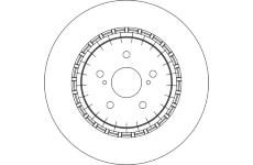 Brzdový kotúč TRW DF4594S