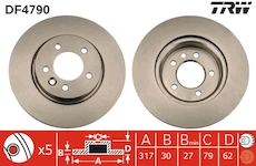 Brzdový kotouč TRW DF4790