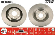 Brzdový kotouč TRW DF4818S