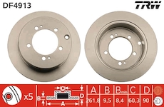 Brzdový kotouč TRW DF4913