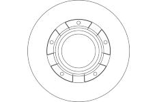 Brzdový kotúč TRW DF6558S