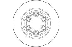 Brzdový kotúč TRW DF6847S