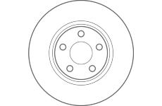 Brzdový kotúč TRW DF6854S