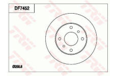 Brzdový kotouč TRW DF7452
