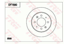 Brzdový kotouč TRW DF7680