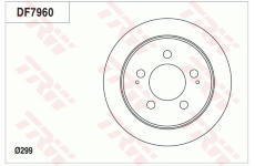 Brzdový kotouč TRW DF7960