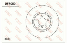 Brzdový kotouč TRW DF8050