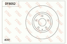 Brzdový kotouč TRW DF8052