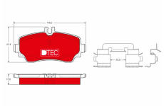 Sada brzdových platničiek kotúčovej brzdy TRW GDB1293DTE