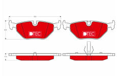 Sada brzdových platničiek kotúčovej brzdy TRW GDB1344DTE