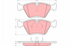 Sada brzdových destiček, kotoučová brzda TRW GDB1355