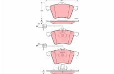 Sada brzdových platničiek kotúčovej brzdy TRW GDB1459