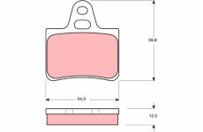 Sada brzdových destiček, kotoučová brzda TRW GDB146