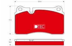 Sada brzdových platničiek kotúčovej brzdy TRW GDB1670DTE