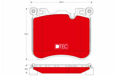 Sada brzdových destiček, kotoučová brzda TRW GDB1826DTE