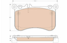 Sada brzdových destiček, kotoučová brzda TRW GDB1972