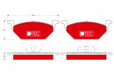 Sada brzdových platničiek kotúčovej brzdy TRW GDB1984DTE