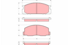 Sada brzdových platničiek kotúčovej brzdy TRW GDB3130