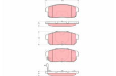 Sada brzdových platničiek kotúčovej brzdy TRW GDB3357