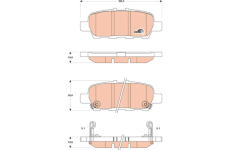 Sada brzdových destiček, kotoučová brzda TRW GDB3508